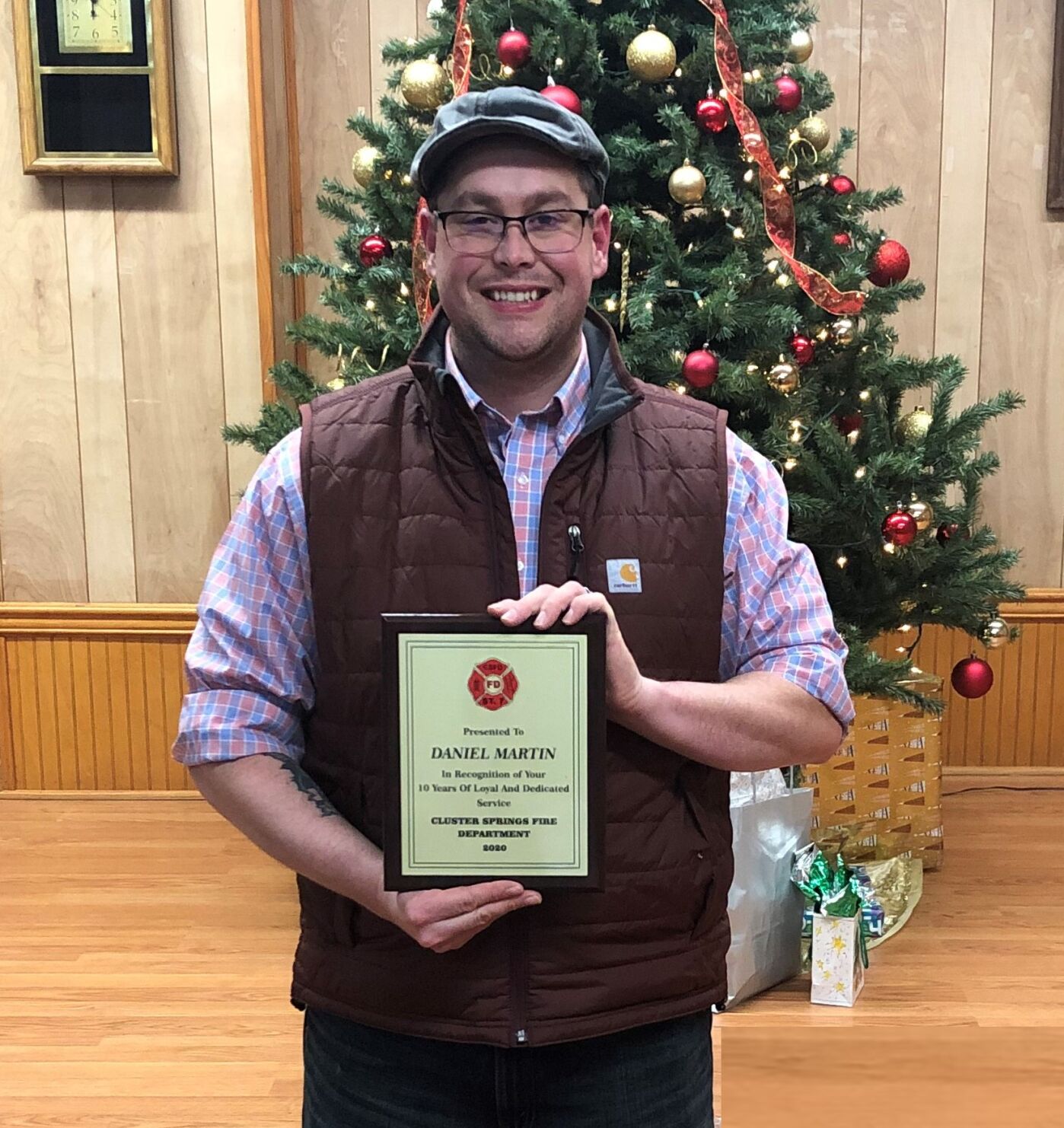 D. Martin 10 Year Service Award